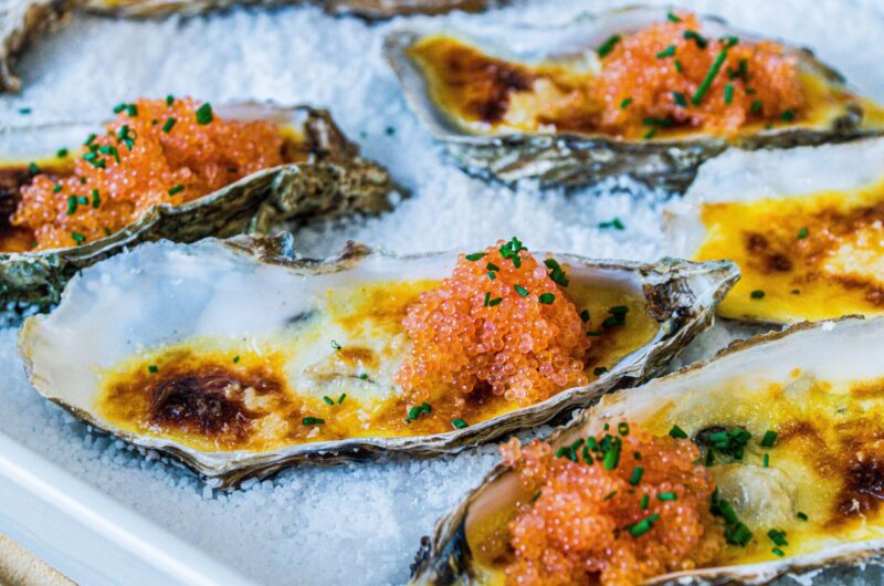 Champagne Gratinerede Østers