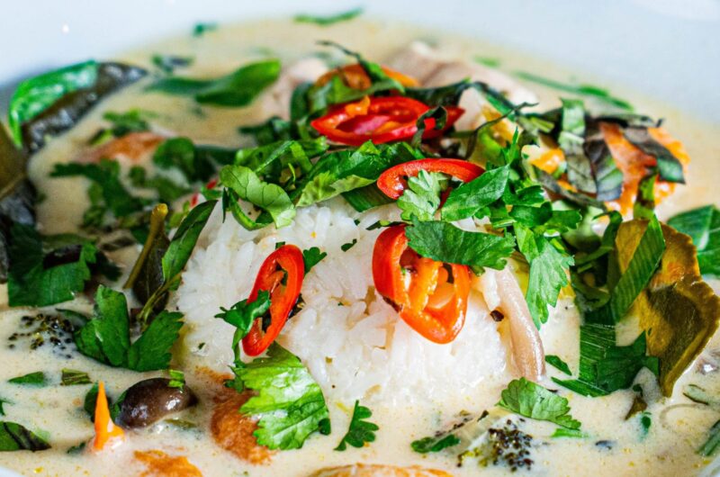 Tom Kha Gai med ris