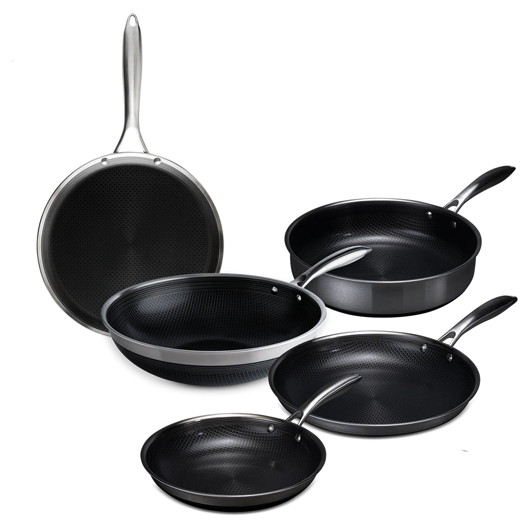 Wok + fuldt pandesæt (4 pander)