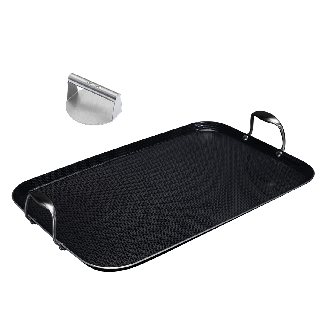 Hybrid Stegeplade + Burger Smasher