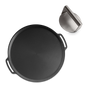 Pizza- og grillplade + burger smasher