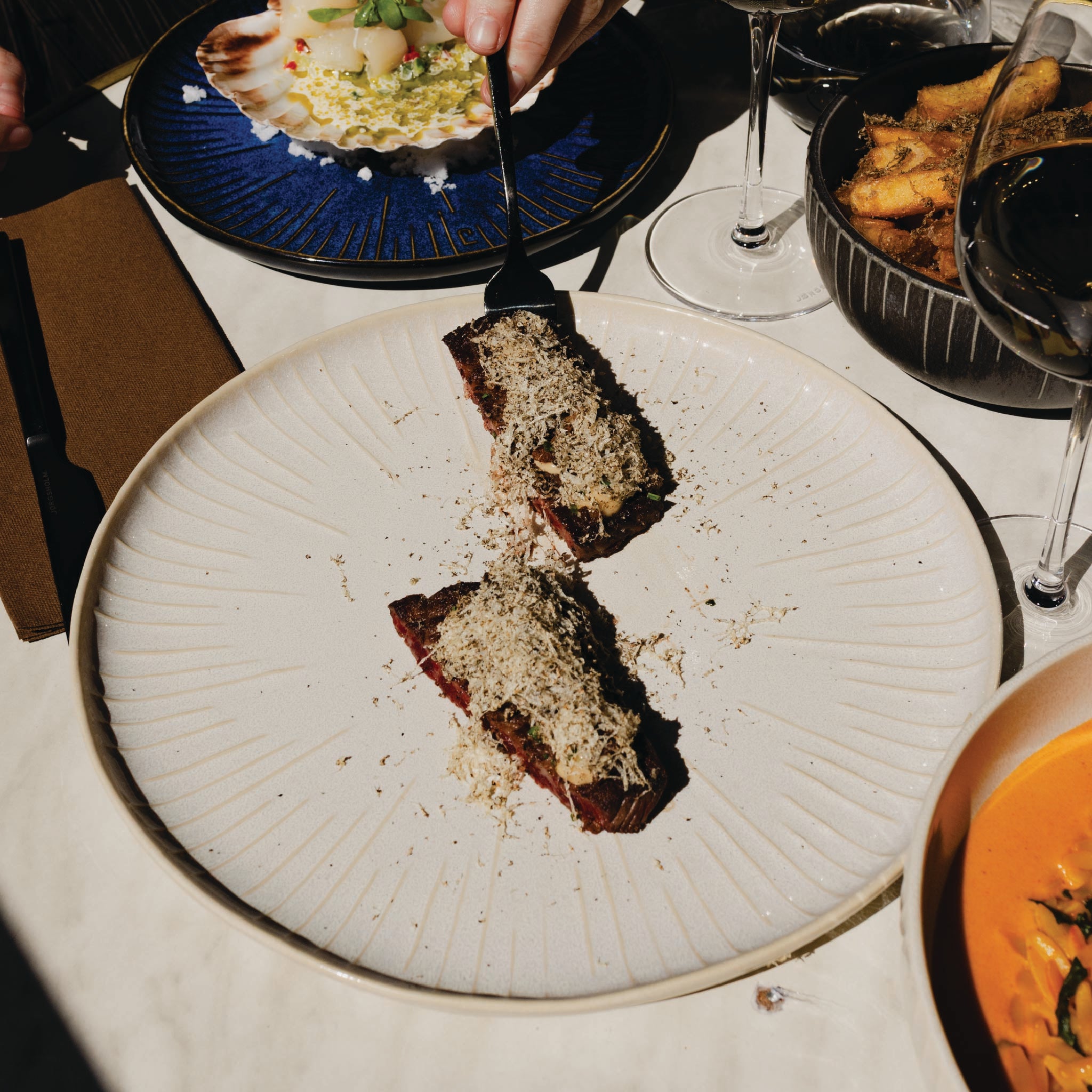 Middagstallerken sæt (4 stk.) - Honey Truffle